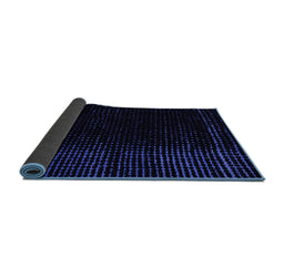 Sideview of Abstract Blue Modern Rug, abs4652blu