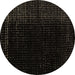 Round Abstract Brown Modern Rug, abs4652brn