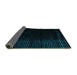 Sideview of Abstract Turquoise Modern Rug, abs4652turq