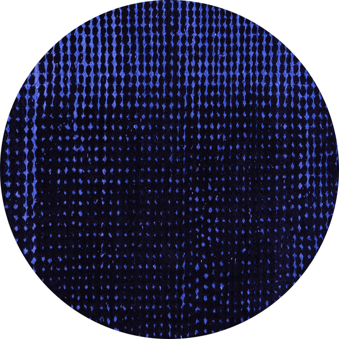Round Abstract Purple Modern Rug, abs4652pur