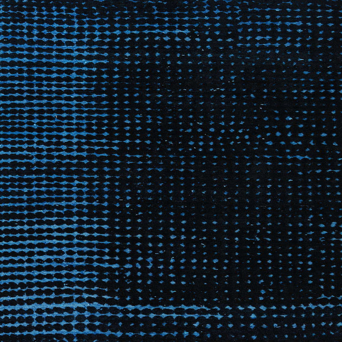 Square Abstract Black Modern Rug, abs4652