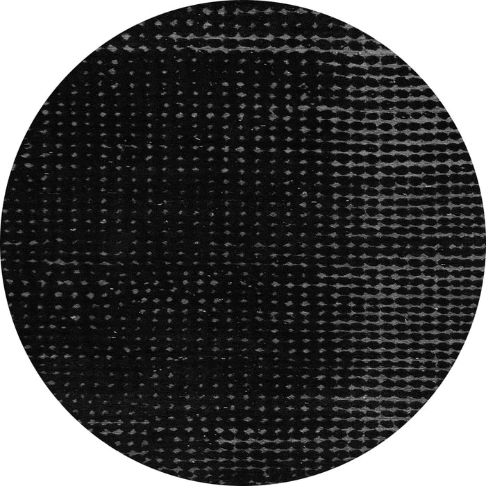 Round Abstract Gray Modern Rug, abs4652gry