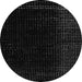 Round Abstract Gray Modern Rug, abs4652gry