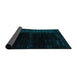 Sideview of Abstract Teal Green Modern Rug, abs4653