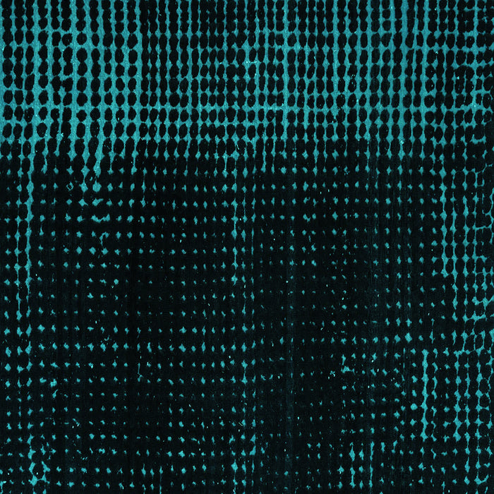 Square Machine Washable Abstract Turquoise Modern Area Rugs, wshabs4653turq