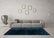 Machine Washable Abstract Light Blue Modern Rug in a Living Room, wshabs4653lblu