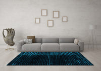 Machine Washable Abstract Light Blue Modern Rug, wshabs4653lblu