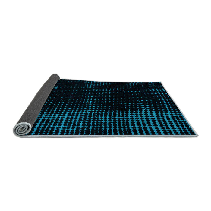 Sideview of Abstract Light Blue Modern Rug, abs4653lblu