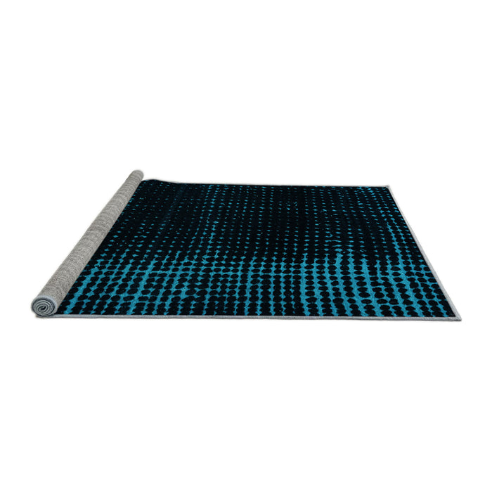 Sideview of Machine Washable Abstract Light Blue Modern Rug, wshabs4653lblu