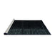 Sideview of Machine Washable Abstract Dark Slate Gray Green Rug, wshabs4654