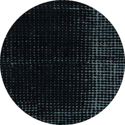 Round Abstract Dark Slate Gray Green Modern Rug, abs4654