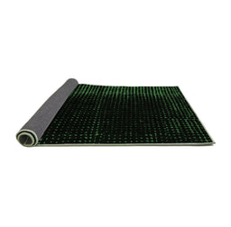 Sideview of Abstract Emerald Green Modern Rug, abs4654emgrn