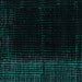 Square Machine Washable Abstract Turquoise Modern Area Rugs, wshabs4654turq