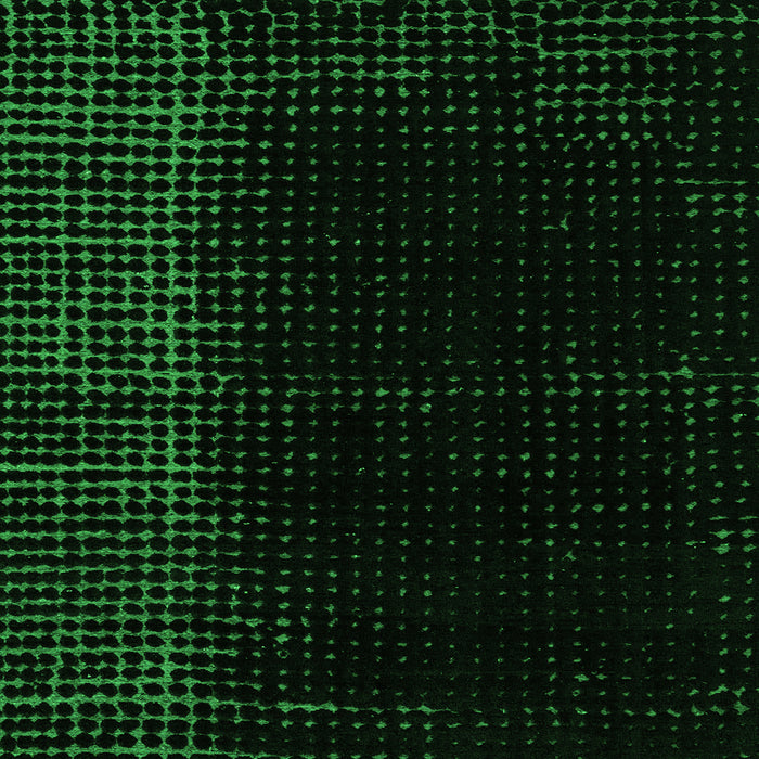 Square Abstract Green Modern Rug, abs4654grn