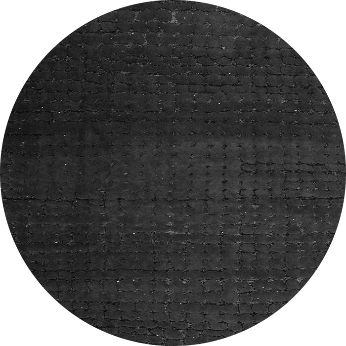 Round Machine Washable Abstract Gray Modern Rug, wshabs4655gry