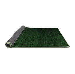 Sideview of Abstract Emerald Green Modern Rug, abs4655emgrn