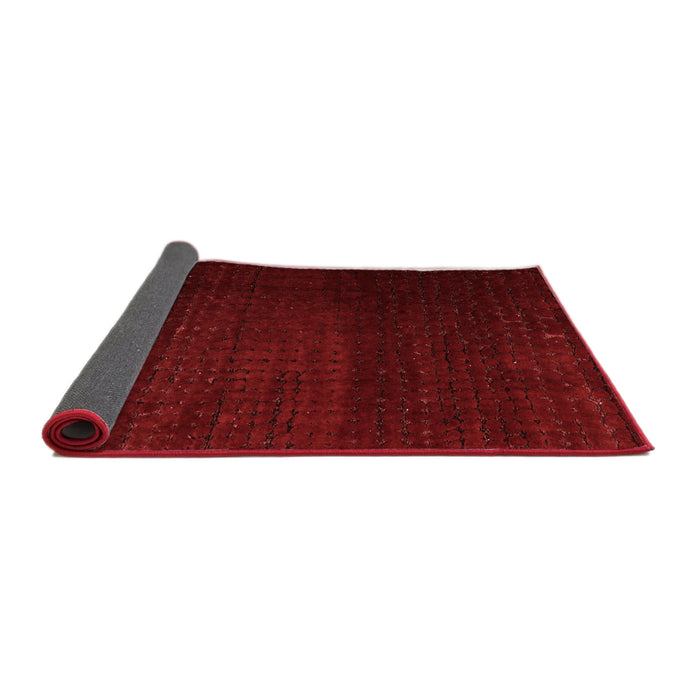 Abstract Red Modern Area Rugs