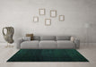 Machine Washable Abstract Green Modern Area Rugs in a Living Room,, wshabs4655grn