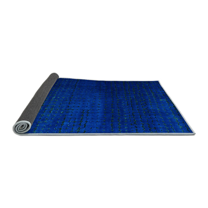 Sideview of Abstract Light Blue Modern Rug, abs4655lblu