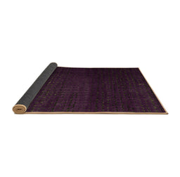Sideview of Abstract Brown Modern Rug, abs4655brn