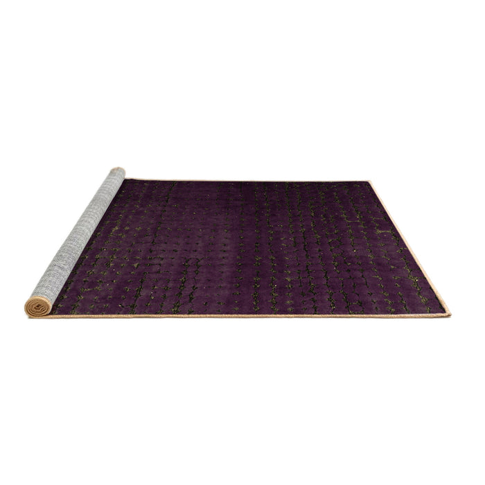 Sideview of Machine Washable Abstract Brown Modern Rug, wshabs4655brn