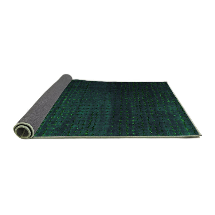 Sideview of Abstract Green Modern Rug, abs4655grn