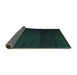 Sideview of Abstract Green Modern Rug, abs4655grn