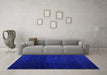 Machine Washable Abstract Blue Modern Rug in a Living Room, wshabs4655blu