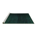 Sideview of Machine Washable Abstract Green Modern Area Rugs, wshabs4655grn