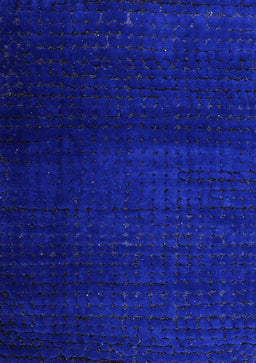 Abstract Blue Modern Rug, abs4655blu