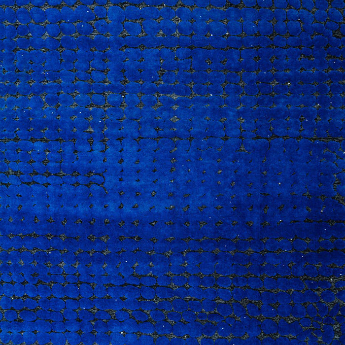 Machine Washable Abstract Cobalt Blue Rug, wshabs4655