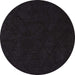 Round Machine Washable Abstract Charcoal Black Rug, wshabs4656