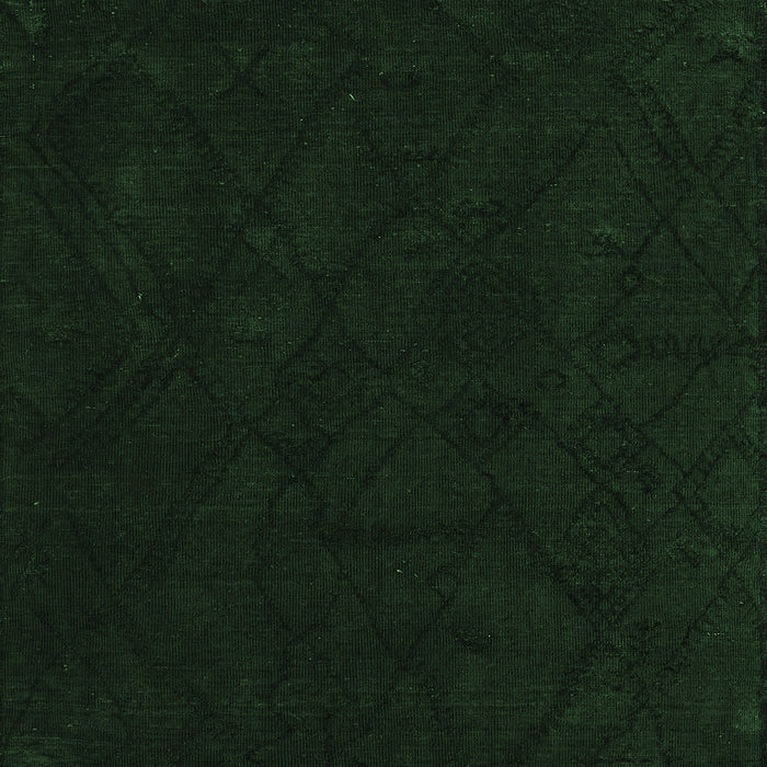 Square Machine Washable Abstract Emerald Green Modern Area Rugs, wshabs4656emgrn