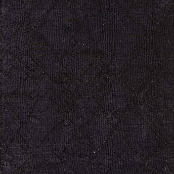 Square Machine Washable Abstract Charcoal Black Rug, wshabs4656