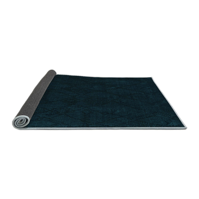 Sideview of Abstract Light Blue Modern Rug, abs4656lblu