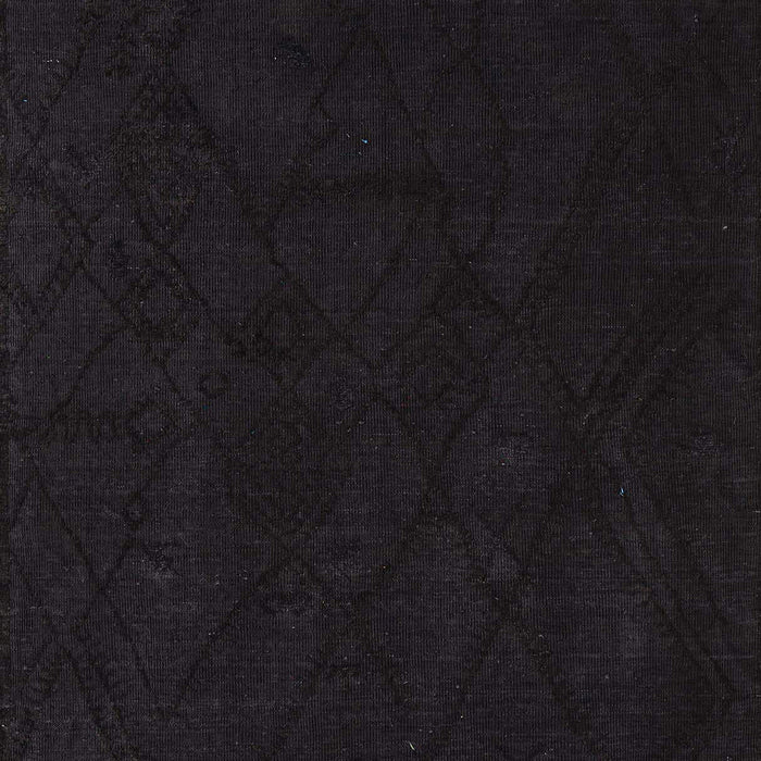 Abstract Charcoal Black Modern Rug, abs4656