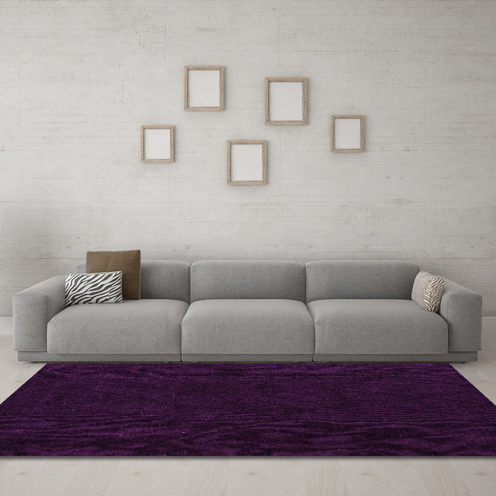 Machine Washable Abstract Pink Modern Rug in a Living Room, wshabs4656pnk