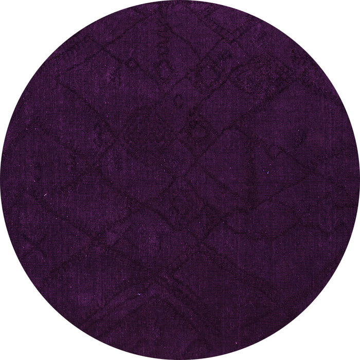 Round Abstract Pink Modern Rug, abs4656pnk