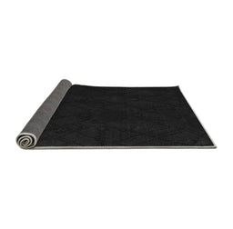 Sideview of Abstract Gray Modern Rug, abs4656gry