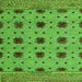 Square Machine Washable Abstract Green Modern Area Rugs, wshabs4657grn