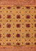 Machine Washable Abstract Orange Modern Area Rugs, wshabs4657org