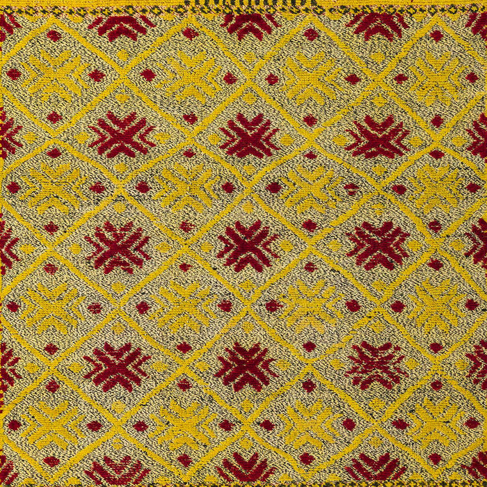 Abstract Saffron Yellow Modern Rug, abs4657