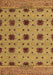 Abstract Brown Modern Rug, abs4657brn