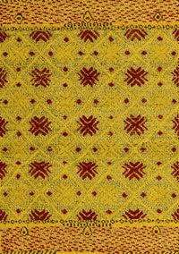 Abstract Yellow Modern Rug, abs4657yw