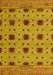 Abstract Yellow Modern Rug, abs4657yw