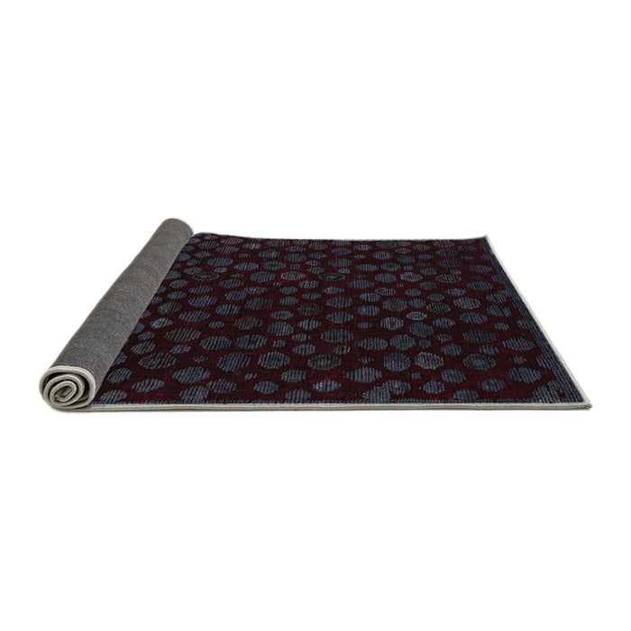 Sideview of Abstract Chocolate Brown Modern Rug, abs4658