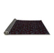 Sideview of Abstract Chocolate Brown Modern Rug, abs4658