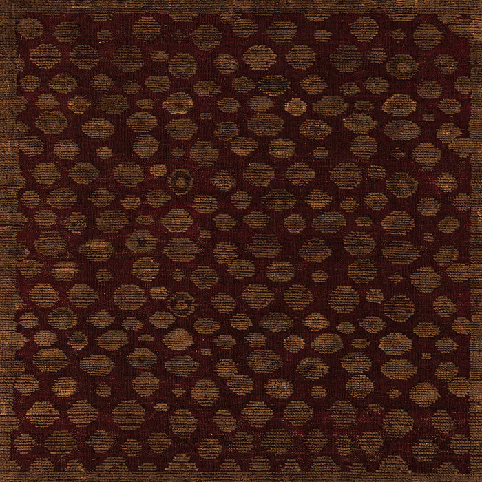 Square Abstract Orange Modern Rug, abs4658org