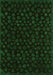 Abstract Green Modern Rug, abs4658grn