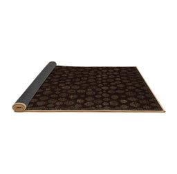 Sideview of Abstract Brown Modern Rug, abs4658brn